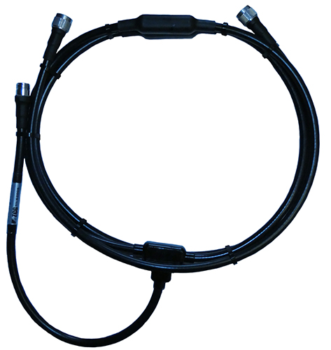 FM Radio 2-way sidemount dipole phasing harness, 87.5-108.5 MHz, specify 10%, N-type input/outputs, 500W